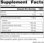Source Naturals Evening Primrose Oil - Hexane-Free - 1350mg - GLA Yield: 135 mg - Cold-Pressed - 60 Softgels