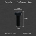 2PCS Unique Pill Box, Disguised Small Pillboxes Metal Pill Boxes Screw Capsule Organizer Twist Top Cartridge Cute Pill Organizer Home Use Outdoor Travel Work Use Supplement Organizer (Black)
