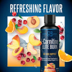 SIRENLABS L-Carnitine Elite Burn Liquid Keto Fat Burner and Metabolism Activator - Fat Loss Support Keto Friendly Weight Loss Increase Energy-Stimulant Free - Malibu Beach Blast 3000mg (32 Servings)
