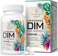 Liposomal DIM 400 mg - Hormone Balance, Estrogen Support for Women, DIM Supplement with Vitamin E, Evening Primrose, Black Cohosh, Omega-3 Fatty Acids (60 Capsules)
