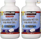 Kirkland Signature Glucosamine HCI (Pack of 2) Extra Strength with MSM (375 Count X 2)