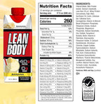 Labrada Lean Body Ready-to-Drink Banana Protein Shake,40g Protein,Whey Blend,0 Sugar,Gluten Free,22 Vitamins & Minerals,17 Ounce (Recyclable Carton & Lid - Pack of 12) LABRADA