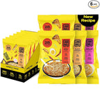 immi Variety Pack Ramen – Spicy “Beef,” Black Garlic “Chicken” & Tom Yum “Shrimp” – Vegan, High Protein Ramen Noodles – Low Carb, Zero Sugar – Healthy Keto-Friendly Ramen Bowls, 6-Pack