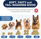 Omega 3 for Dogs - 250 Fish Oil Chews for Dog Shedding, Allergy & Itch Relief, Hot Spot Treatment - Advanced Skin & Coat Supplement - Joint Health - EPA & DHA Fatty Acids - Salmon Oil & Probiotics
