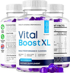 (5 Pack) Vital Boost XL Gummies - Official VitalBoost XL Gummys For Men Premium Natural Ingredients - Maximum Strength, Advanced Formula Support For Overall Health & Wellness, 300 Gummies For 5 Months