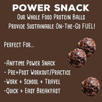 simplyFUEL Whole-Food Protein Balls (Brownie Blast), 8 g High-Protein, Gluten-Free, Healthy Snack for Adults & Kids, 9.6 oz