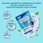 Magnesium Glycinate Gummies 2150 mg with Melatonin 5mg for Adults Sleep Support, Stress Relief, Blueberry Gummies 90 CT