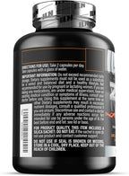 Iron Labs ZM6 - High Strength Zinc and Magnesium Supplement - 360 Vegetarian Capsules (6 Month Supply) - Super Enhanced Zinc Magnesium Aspartate and B6 Complex