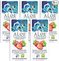 Aloe Cadabra Flavored Personal Lubricant and Vaginal Moisturizer, Organic Edible Aloe Lube for Men, Women and Couples, Non-Staining, pH Balanced, Toy Compatible (Strawberry, 2.5 Ounces, 5 Pack)