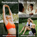 Ladywell Creatine Pearl Complex | 3-in-1 Formula for Women | Creatine Monohydrate, Collagen & Pearl Powder | Supports Energy, Skin Health, Mental Clarity, Metabolism & Lean Muscle | 30 Servings