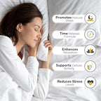 Nuton Happy Dreams Natural Sleep Aid Supplement & Cellular Vitality - Melatonin Sleep Aid for Adults, Time Release Formula with ETAS Asparagus, L-Serine and Venetron Extract, 60 Veggie Capsules