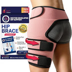Dr. Arthritis Doctor Developed Hip Support Brace - Hip Brace For Women & Men With Doctor Handbook (L/XL, Pink)