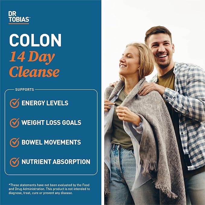 Dr. Tobias Colon Cleanse - Constipation Relief & Gut Health Support for Women & Men | 14 Day Colon Cleanser for a Gentle Colon Detox & Gut Flush - 3 Bottles of 28 Capsules