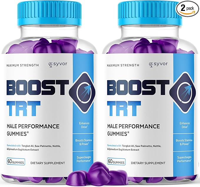 (2 Pack) Boost TRT Gummies, Official BoostTRT Gummys with All Natural Ingredients, Advanced Health & Wellness Support Formula with Max Strength Premium Active Lifestyle Vitamins (120 Gummies)