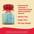 Tylenol Proactive Support* Muscle & Joint Supplements + Stress, Drug Free, Tamarind + Turmeric Supplement and Sceletium Extract to Improve Joint Comfort & Flexibility 30 ct