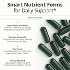 Multivitamin for Men with Vitamins and Minerals for Energy, Focus and Immune Health – Premium Daily Mens Multivitamins & Multiminerals – 60 Liquid Capsules