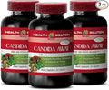 Immunity Support Supplement - Candida Away Plus - Candida Digestive - Candida Cleanse Extra Strength - Digestive Pill - Candida Cleanse for Women and Men - Candida Overgrowth - 3 Bottles 180 Capsules