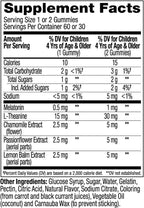OLLY Kids Sleep Gummy, 0.5mg Melatonin, L Theanine, Chamomile, and Lemon Balm, Childrens Chewable Supplement, Occasional Sleep Support, Raspberry - 60 Count