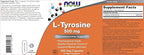 NOW Foods L-Tyrosine 500mg, 300 Capsules (Pack of 2) - Non GMO Supplement - 500 mg Caps - Free Form Ltyrosine
