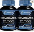 WELLNESS LABSRX Resveratrol 1000mg Capsules - 240 Count - Japanese Knotweed Extract Resveratrol - Pack of 2