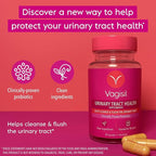 Vagisil Urinary Tract Health Supplements, Clinically-Proven Probiotics, Protects Urinary Tract Health, Clean Ingredients, Helps Cleanse and Flush UTI-Causing Bacteria, 1 Capsule Daily, 30 Capsules