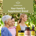 HERBAMAMA Spearmint Capsules - 1000 mg Spearmint Leaf Capsules for Digestive Support - Vegan, Non-GMO Digestive & Skin Supplement - 50-Day Supply