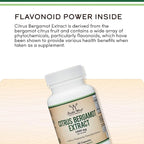 Citrus Bergamot Supplement, 1000mg, 60 Capsules - Supports Healthy Cholesterol & Triglyceride Levels - 1,000mg Servings (Bergamonte Standardization) by Double Wood