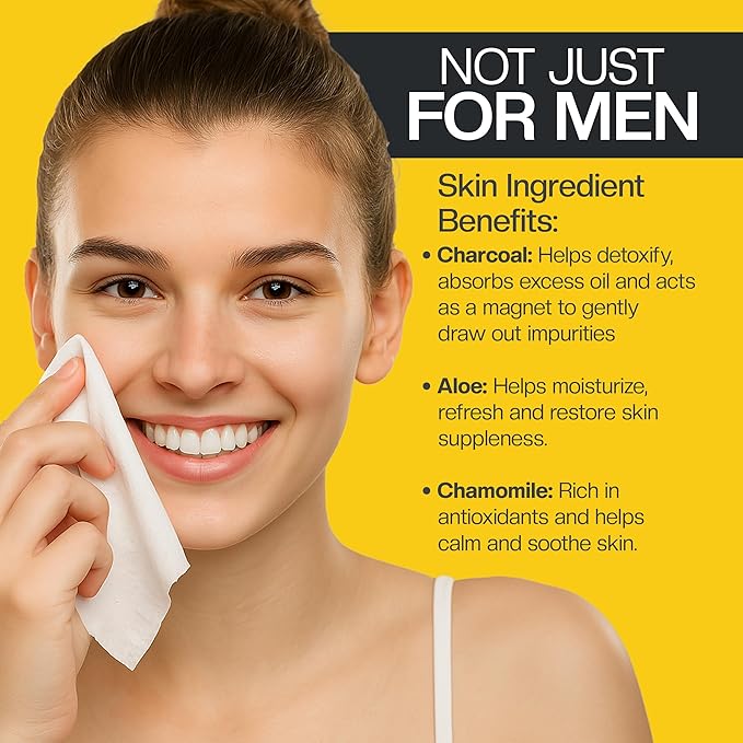 The Nobleman Cleansing Wipes 6 Pack (180 ct., Charcoal)