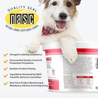 Triple Strength HA Granules for Dogs, Glucosamine, Chondroitin, Creatine, MSM and Antioxidants - Hip and Joint Support Supplement, 120 Doses