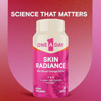 One A Day Skin Radiance, Skin Supplement to Support Hydration & Glow with Blood Orange Extract & Collagen Health with Vitamin C & Vitamin E, 30 Capsules