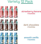 OWYN Only What You Need Protein Shake, 20g Vegan Protein, Ready to Drink, Dairy Free, Great Taste, 4g Sugar, 5g Net Carbs, Strawberry Banana Variety Pack, 12 Fl Oz (12 Pack)