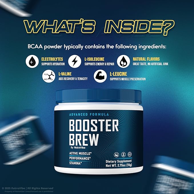 (2 Pack) Booster Brew Powder - BoosterBrew Energy & Stamina Powder Formula – Premium Performance Drink Mix, Focus & Drive Support, Easy-to-Mix and Great Tasting (60 Servings)