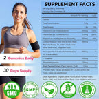 2 Packs Cortisol Gummies - Cortisol Supplements for Women & Men with Ashwagandha, Magnesium, L-theanine for Cortisol Balance, Support Relaxation, Energy, Zzz, Mixed Berry Flavor, 120Ct