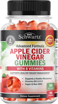 Apple Cider Vinegar Gummies for Weight Loss - ACV Gummies with The Mother for Women & Men - Energy Boost Bloat Digestive & Immune Support - Vitamin B12 B6 B 9 Folic Acid - Vegan Detox Cleanse -90Ct
