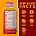 Vitamin Energy 8 Hour Sleep Shot Strawberry Lemonade 48 Pack, Melatonin, 5-HTP, GABA, Valerian, Lavender, Nighttime Relaxation & Sleep Support Supplement, Zero Sugar, Vegan, Gluten-Free, Kosher, 1.93 fl oz