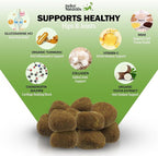 Deley Naturals Hip and Joint Supplement for Dogs - Glucosamine Chondroitin MSM & Collagen for Dogs - Dog Joint Supplement, Smaller Chews, Low Calories, Same Ingredients - 120 Bacon Flavor Chews