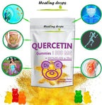 Quercetin with Bromelain Gummies - Vitamin C + Zinc + Vitamin D3 - Quercetin 500mg Gummies for Kids and Adults (1)