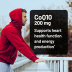 NatureWise CoQ10 200mg Softgels, High Potency Ubiquinone - Coenzyme Q10 Supplement - Antioxidant for Heart Health + Energy - Vegan, Non-GMO, Gluten-Free - 90 Count[3-Month Supply]