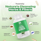 15 Day Colon Cleanse for Women – Natural Detox Pills with Herbs, Fiber & Probiotics – Bloating & Constipation Relief, Weight Loss & Gut Health Reset – 30 Capsules