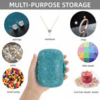 Travel Pill Container Medicine Organizer Daily Purse Pill Case Cute Pill Vitamin Box Small Pocket Pill Holder Mini Pill Organizer for Supplement(Blue)