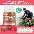 Magnesium Glycinate Gummies 1000mg, Sugar Free Magnesium Potassium Supplements Chewable for Adults with L-Threonate for Sleep, Body Support and Relaxation,90 Raspberry Gummies