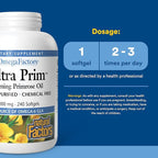 Omega Factors by Natural Factors, Ultra Prim Evening Primrose Oil, Promotes Women's and Immune Health with Omega-6 GLA, 240 softgels (240 servings)