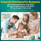 2 Pack Algae Omega 3 Gummies 1000mg, Plant Based DHA 460mg & EPA 230mg, Omega 3 Fish Oil Alternative for Adults, Plus MethylFolate, Vitamin B12, Phosphatidylserine, No Fishy Taste, Vegan, Sugar Free
