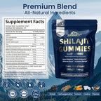 Shilajit Gummies, gummy supplements，shilajit for men gummies，shilajit for women gummies，Seamoss & Turmeric | Zero Sugar Energy, Cortisol Balance, Sleep, Immune & Overall Health Support – 60 Gummies