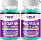 Magnesium Glycinate Gummies - Sugar Free Magnesium Potassium Supplement with Vitamin D, B6, CoQ10 for Calm Mood & Sleep Support - 120 Blueberry Chews