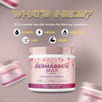 DermaBrew Max Powder, Derma Brew Max Korean-Inspired Blend for Skin Hydration, Radiance & Natural Healthy Skin | Premium Retinol Glow-Inspired Easy-to-Mix Formula Drink (30 Servings)
