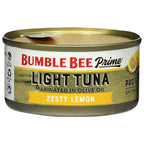 Bumble Bee Prime Protein on the Run Tuna Snack Kit - Gourmet Tuna Marinated in Olive Oil & Zesty Lemon with Crackers and Serving Utensil - 19g of Protein Per Serving (Pack of 3), Easy Open Cans