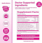 Pink Stork Postpartum Mood Support - Postnatal Hormone Balance for Women - Breastfeeding Friendly - Stress & Cognitive Support, New Mom Essentials - Ashwagandha, Chamomile, & Vitamin D, 60 Capsules