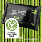 Pee Safe Intimate Wipes for Men, Biodegradable, pH balanced - 40 Wipes (Pack of 4)
