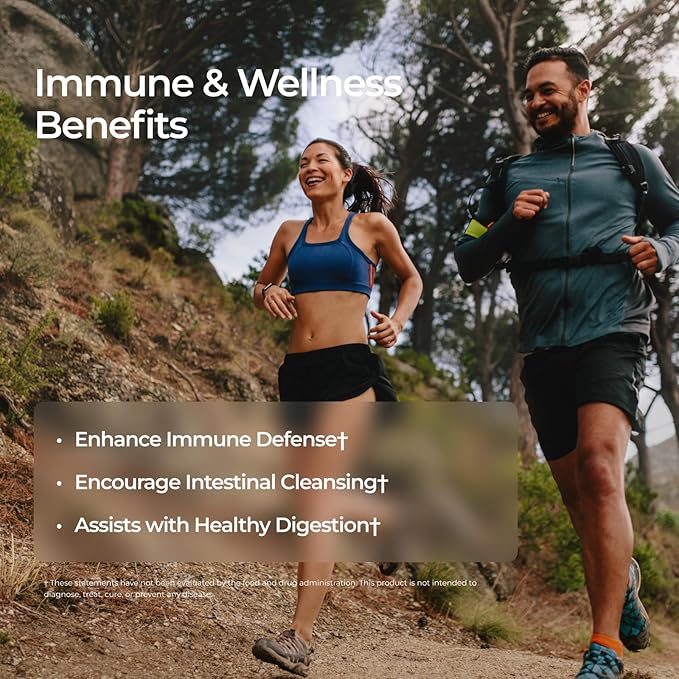 Livingood Daily Immune Support Supplement, 4-in-1 Formula with Oregano Oil, Monolaurin, L Lysine & Quercetin, Gut & Digestive Health, Gluten Free, Vegan, Non GMO, Allergen Free, 120 Capsules